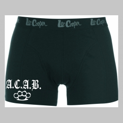 A.C.A.B. čierne trenírky BOXER top kvalita 95%bavlna 5%elastan  (veľa iných ACAB a fightwear motívov v rubrike "TRENIRKY" na hlavnej lište stránky